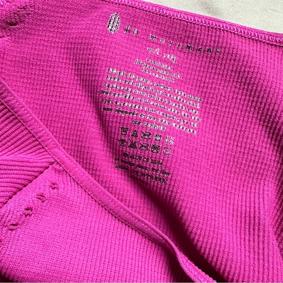 Free People Movement Cut it Out magenta long sleeve - Picture 2 of 5
